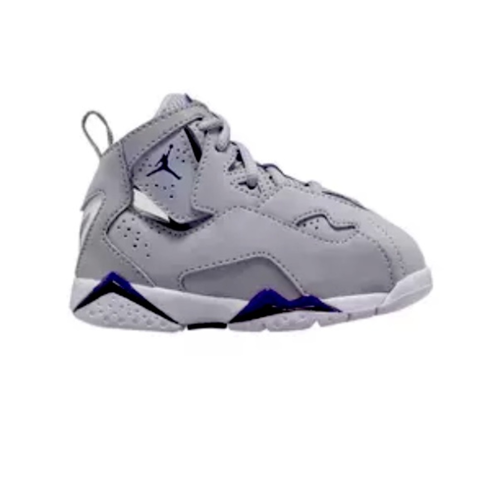 EUC Jordan True Flight "Wolf Grey/Court Purple" Toddler Shoe size 8C